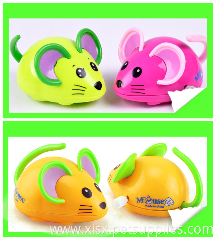 2019 wholesale colorful upper chain mouse cat toy